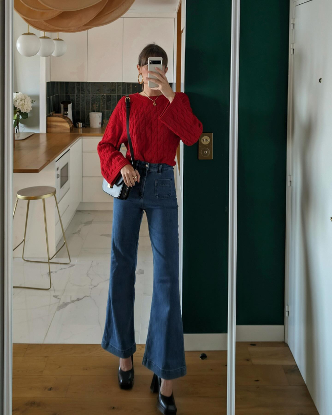 4 kiểu quần jeans tôn dáng, thanh lịch được phụ nữ Pháp diện từ năm này qua năm khác - Ảnh 5. 4 kiểu quần jeans tôn dáng, thanh lịch được phụ nữ Pháp diện từ năm này qua năm khác - Ảnh 5.