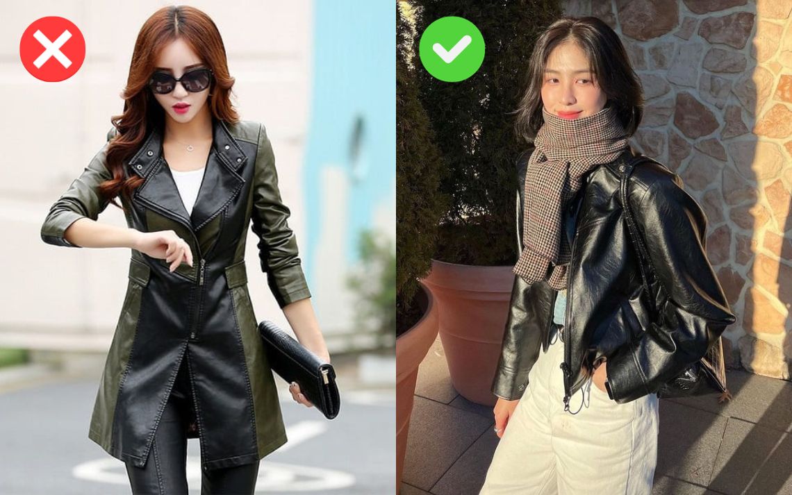 Áo khoác da đang hot, nhưng nàng không nên mua 4 kiểu này- Ảnh 3. Áo khoác da đang hot, nhưng nàng không nên mua 4 kiểu này- Ảnh 3.